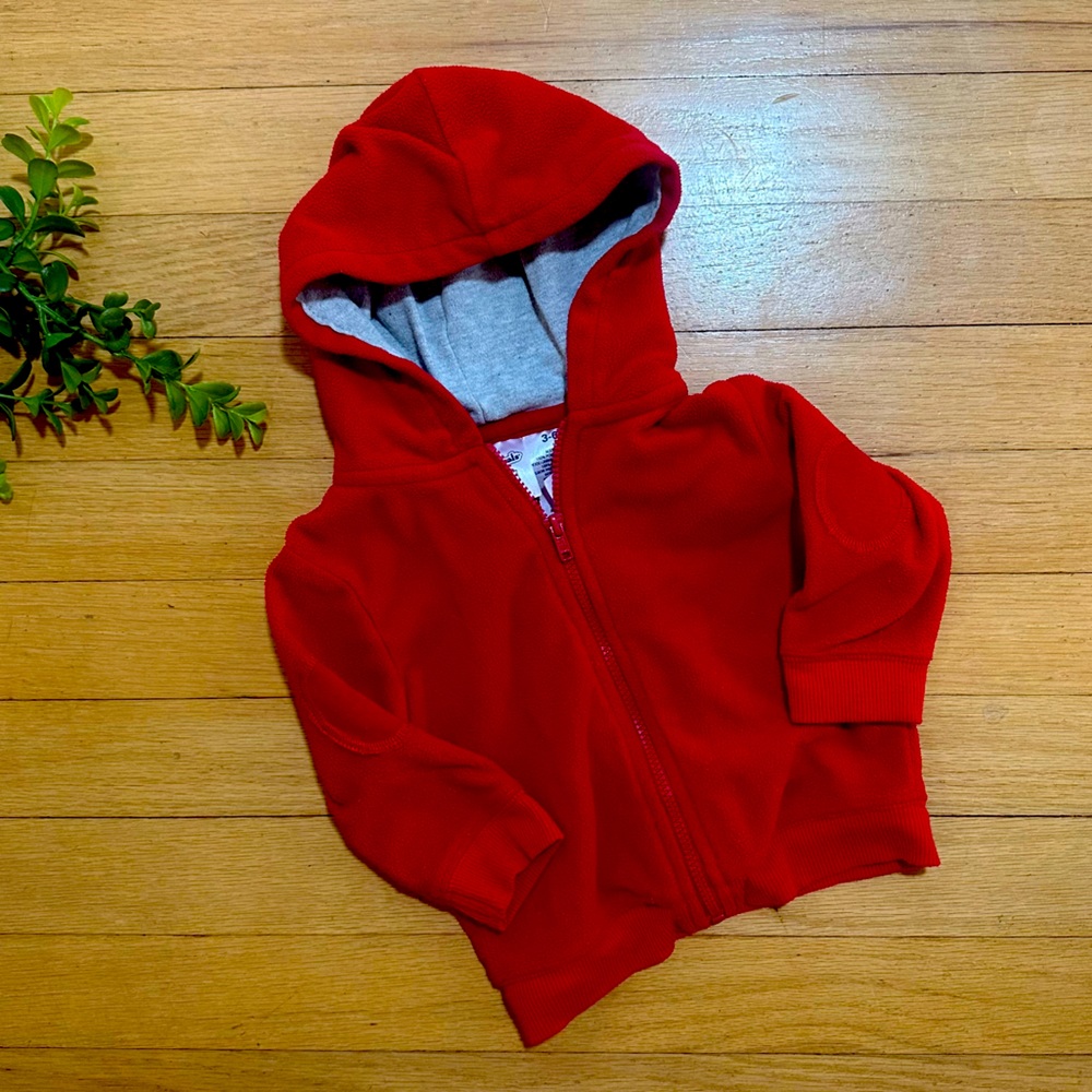 2/$10 Sale! Garanimals Red Hooded Sweatshirt Size 3-6 Months